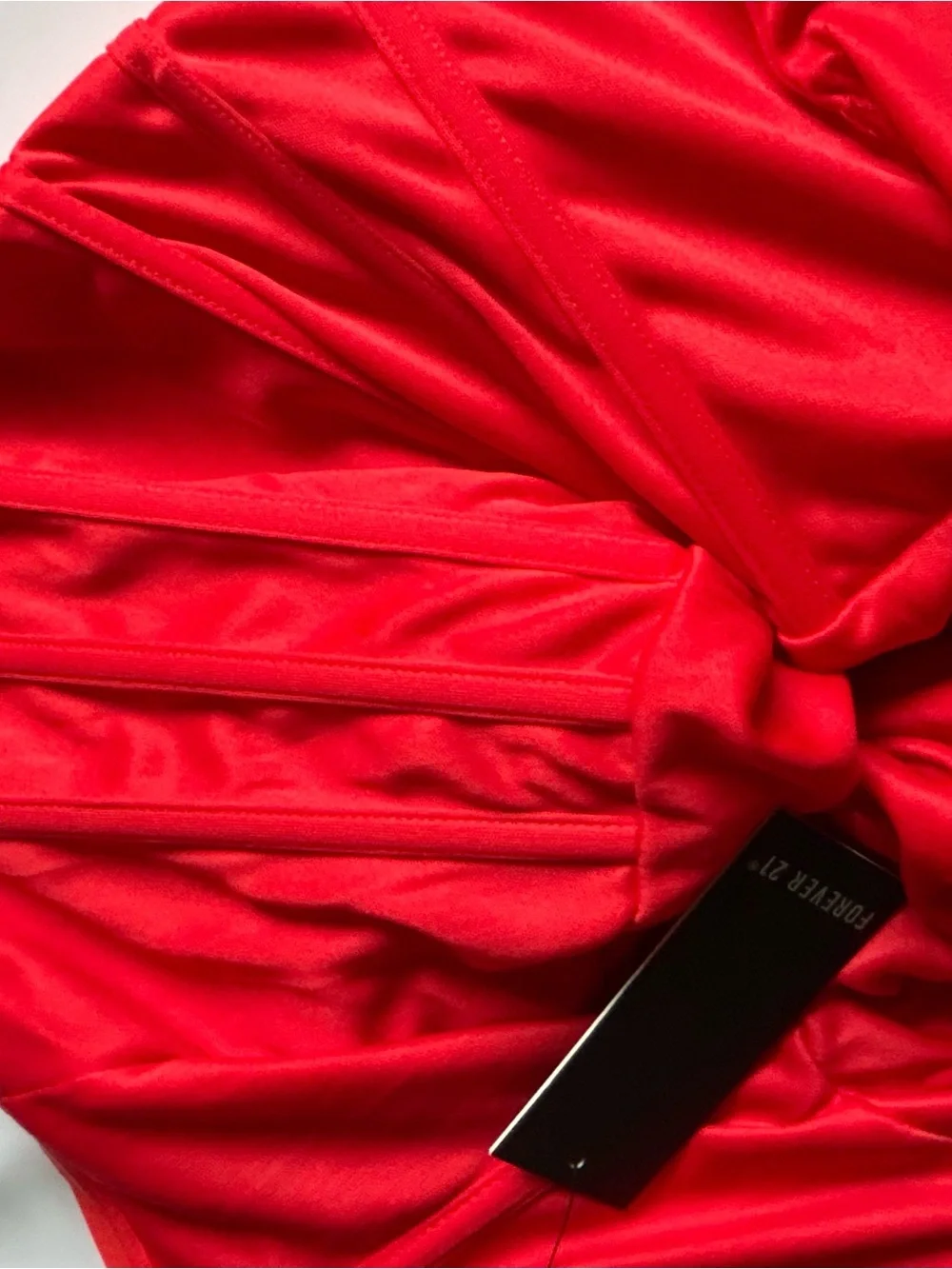 NWT Red rushed body-con dress size XL - Picture 8 of 8